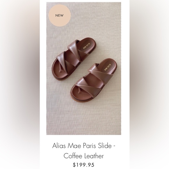 Alias Mae Paris Slide - Coffee Leather - Picture 5 of 7